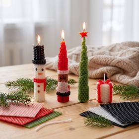 Kit de bougies de Noël à rouler soi-même