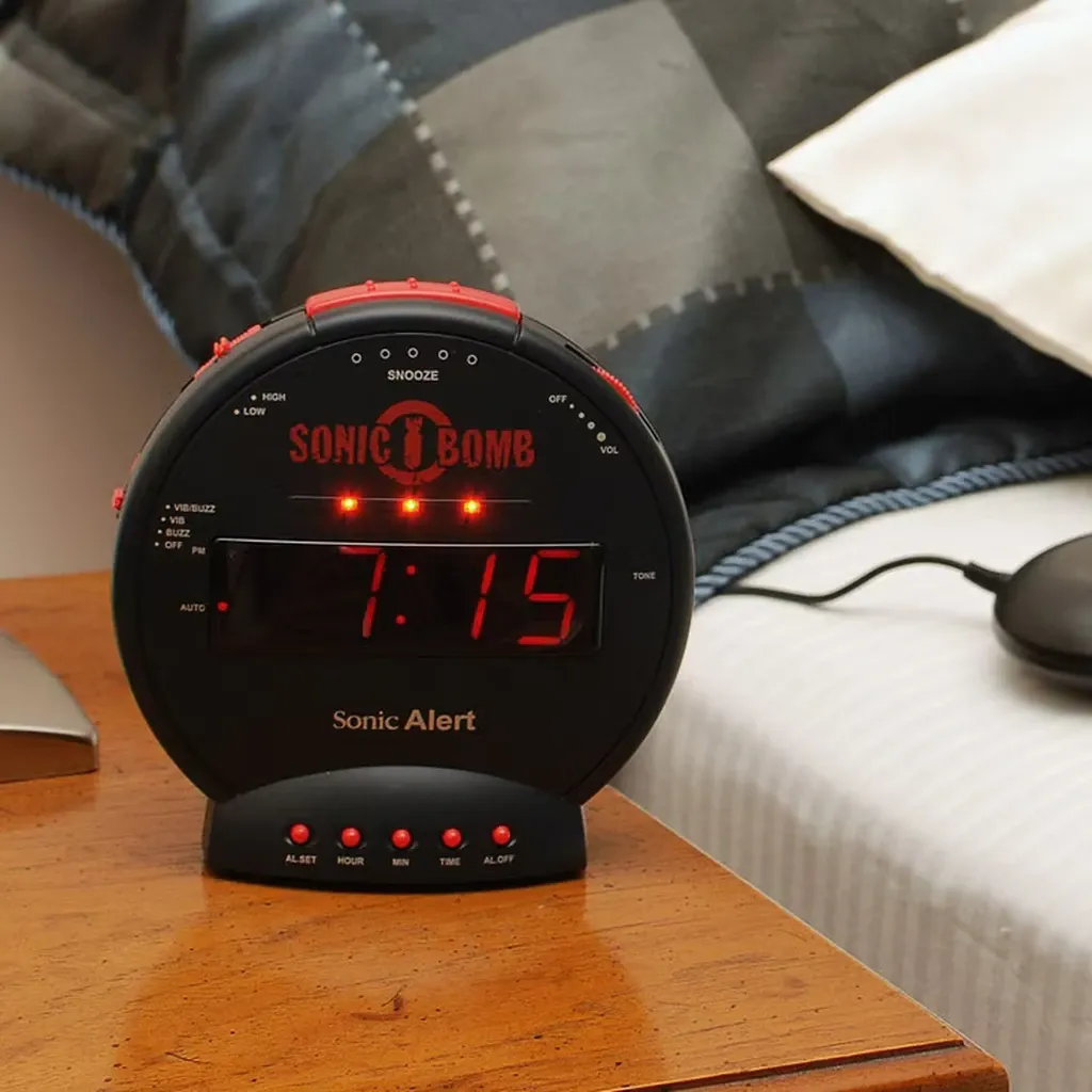 sonic bomb wecker mit vibration Geemarc Sonic Bomb alarm clock with vibration main image 0