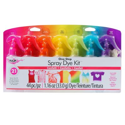 Batik-Set T-Shirt färben mit Spray, 7 Farben