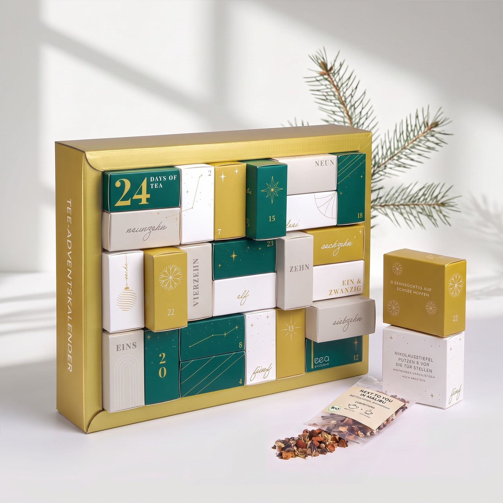 Calendrier de l'avent thé, 24 thés | enjoymedia.ch