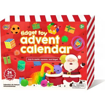 Calendrier de l'Avent avec des jouets anti-stress