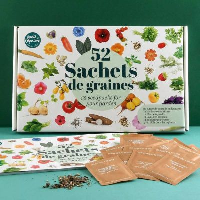 52 Samentütchen für Gartenliebhaber