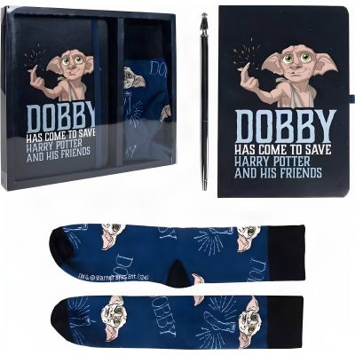 Harry Potter Dobby Socken & Notizbuch-Set