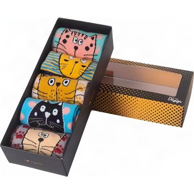 Set Cadeau de Chaussettes Chat pour Femmes